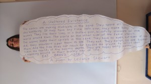 Leilanie Stewart as a worm: poem on page 6 of 'Metamorphosis of Woman' - http://meandibooks.bigcartel.com/product/realms-of-man-metamorphosis-of-woman