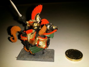 Golden opportunity...miniature horse and rider painted by Leilanie Stewart. A writer needs a hobby (horse)!