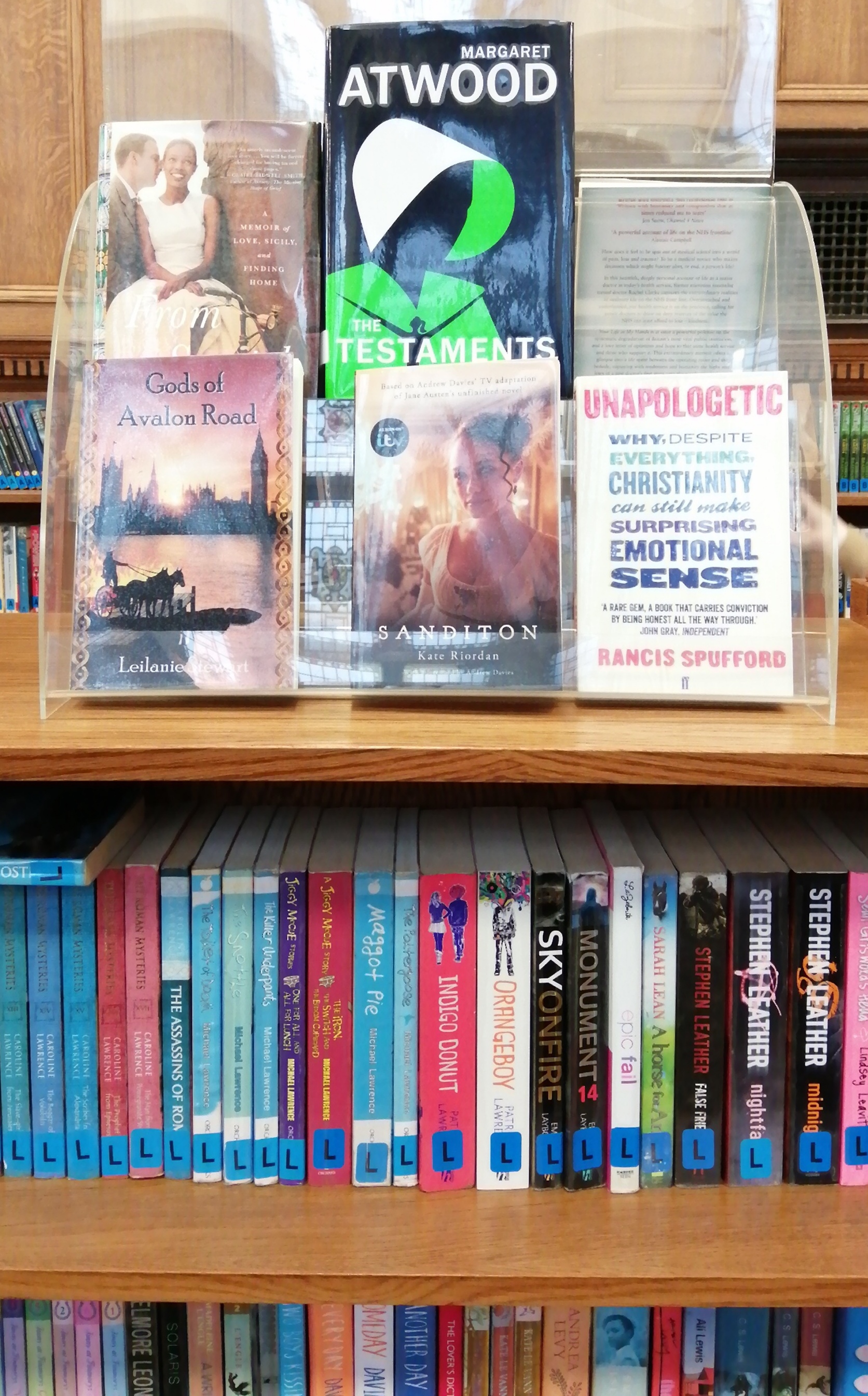 Gods of Avalon Road library display